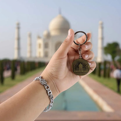 Premium Taj Mahal India Souvenir Keychain (1 Pc) - Zidbik