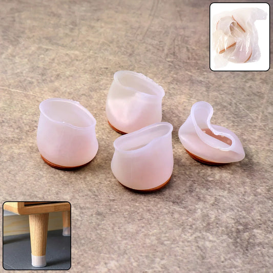 Premium Silicone Furniture Feet Pads (4 Pc Set Mix Color) - Zidbik