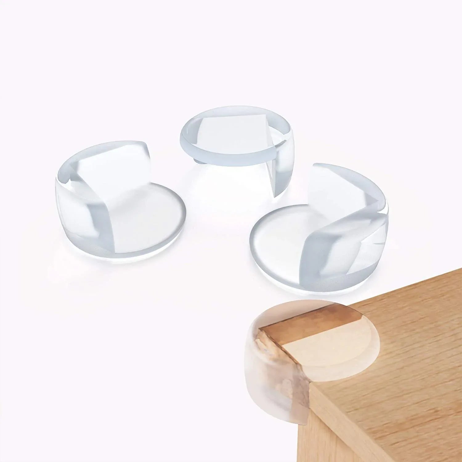 7423 Corner Guards Clear Corner Protectors High Resistant Adhesive (Pack Of 4pc) - Zidbik