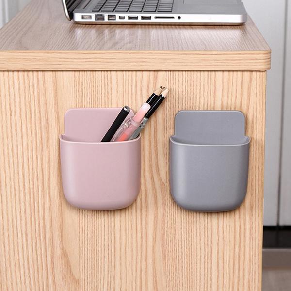 1487 Wall Mounted Storage Case With Mobile Phone Charging Holder - Zidbik
