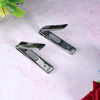 Stainless Steel Folding Portable Large Nail Clippers With Nail File (1 Pc) - Zidbik