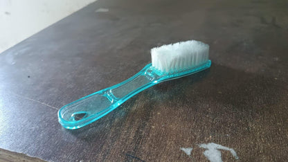Plastic Handle Shoes Clothes Scrubbing Brush (1 Pc Mix Color 19 Cm) - Zidbik