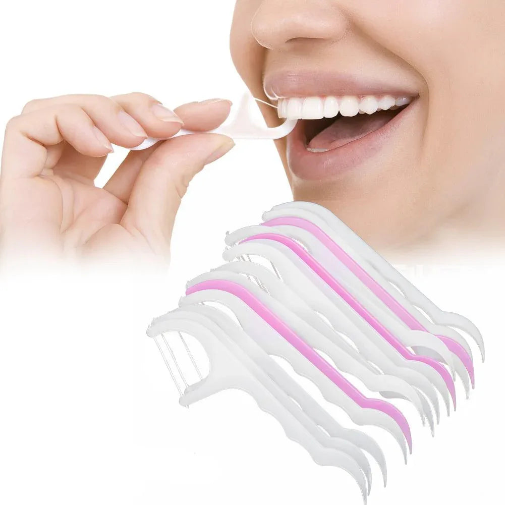1096 Oral Care Dental Floss Toothpick Sticks - Zidbik