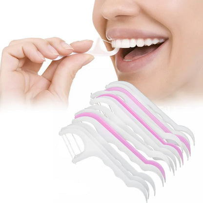 1096 Oral Care Dental Floss Toothpick Sticks - Zidbik