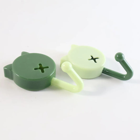 Self Adhesive Round Wall Hooks (10 Pc) - Zidbik