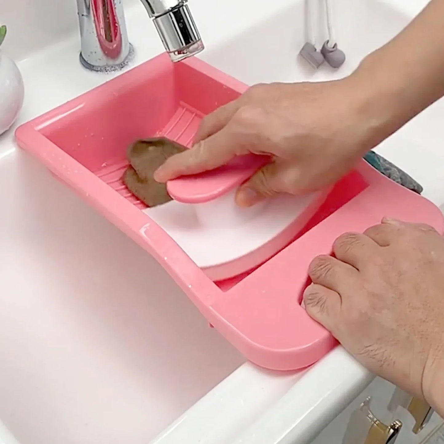 6088 Socks Washing Board Used In All Kinds Of Household Bathroom Places For Washing Unisex Socks Easily And Comfortably. - Zidbik