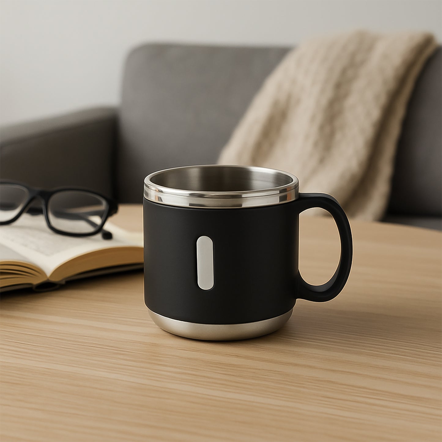 Apex Premium Stainless Steel Double Wall Coffee Mug Gift Set (6 Pc  150 Ml) - Zidbik