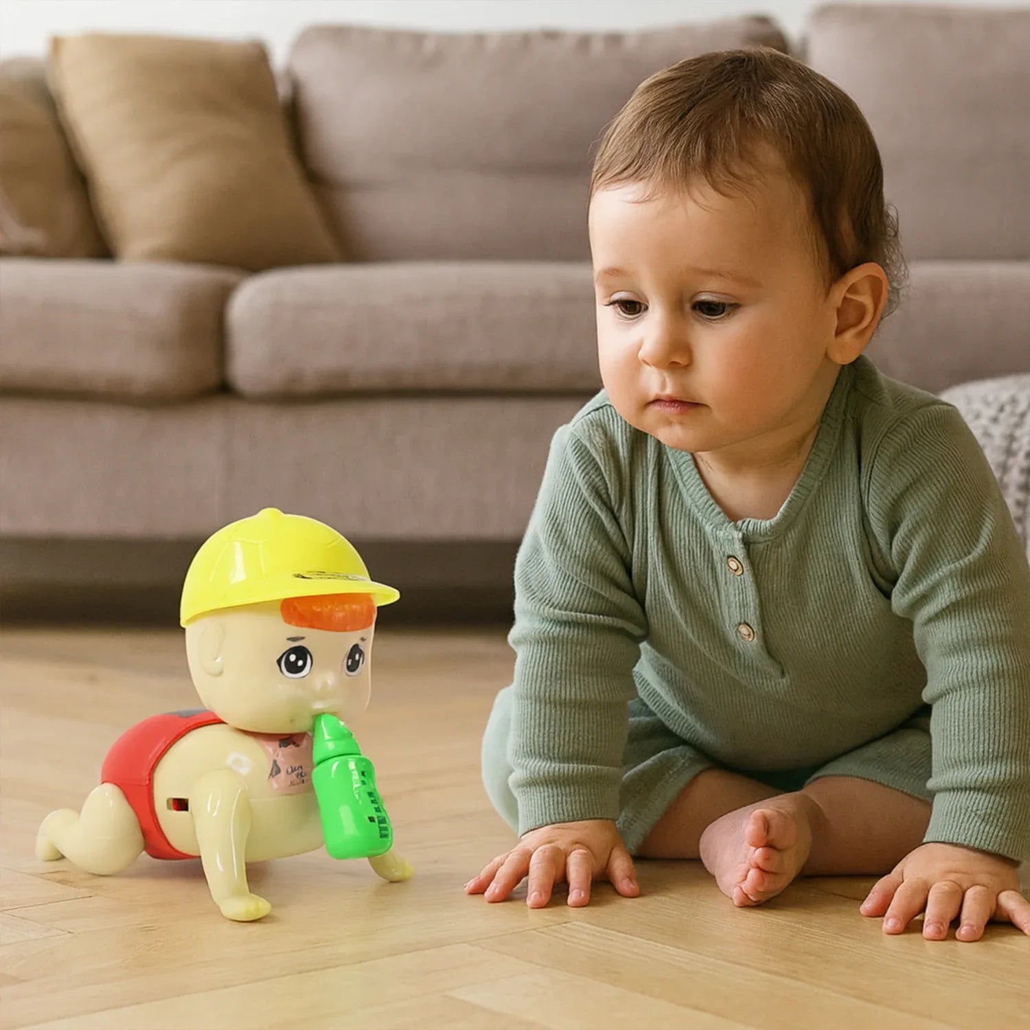 Battery Operated Crawling Baby Toy With Music - Zidbik