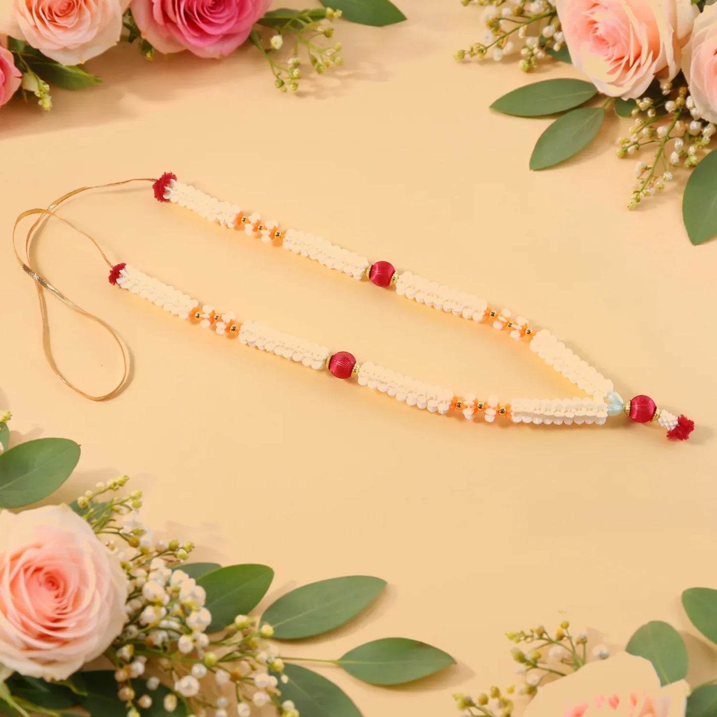 Traditional Decorative Pooja Gajra Garland (1 Pc) - Zidbik