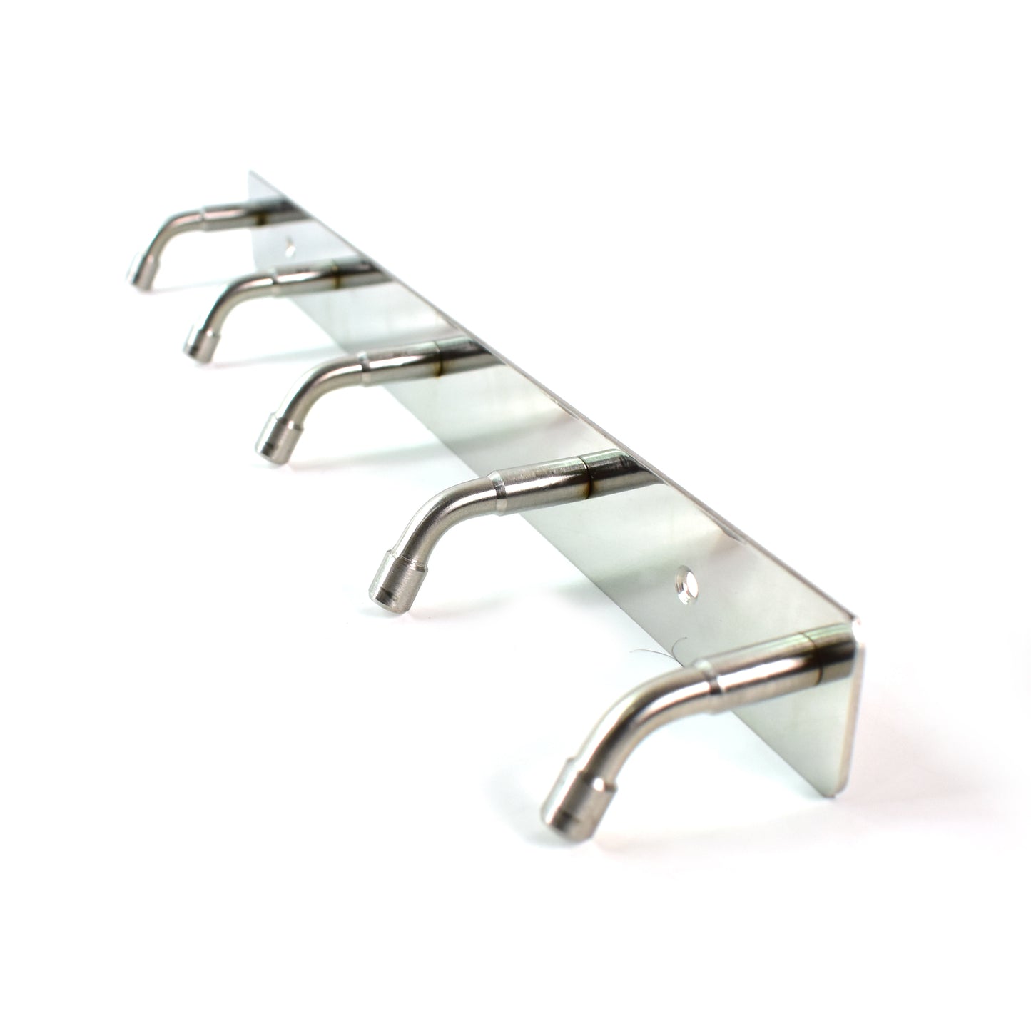 Stainless Steel Wall Mounted Coat 5 Hook Rack (26x3  1 Pc) - Zidbik