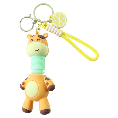 Cute Giraffe Cartoon Keychain (1 Pc) - Zidbik