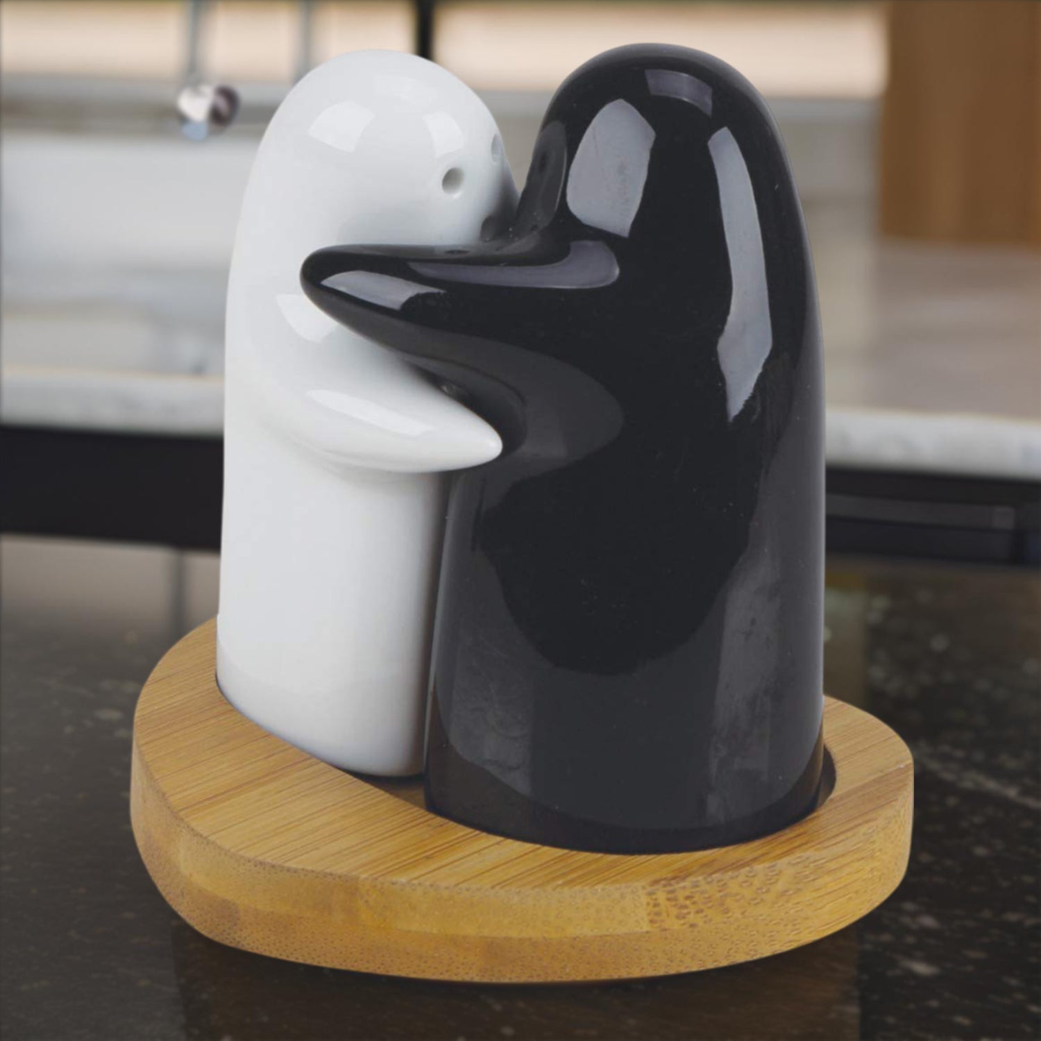 Ceramic Salt And Pepper Seasoning And Spice Shakers Cute (2 Pcs Set) - Zidbik