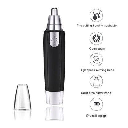 6003 Sharp New Ear And Nose Hair Trimmer Professional Heavy Duty Steel Nose Clipper Battery-operated. - Zidbik