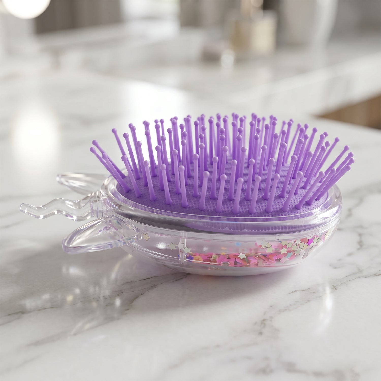 Cute Unicorn Theme Magic Floating Glitter Hair Comb (1 Pc)
