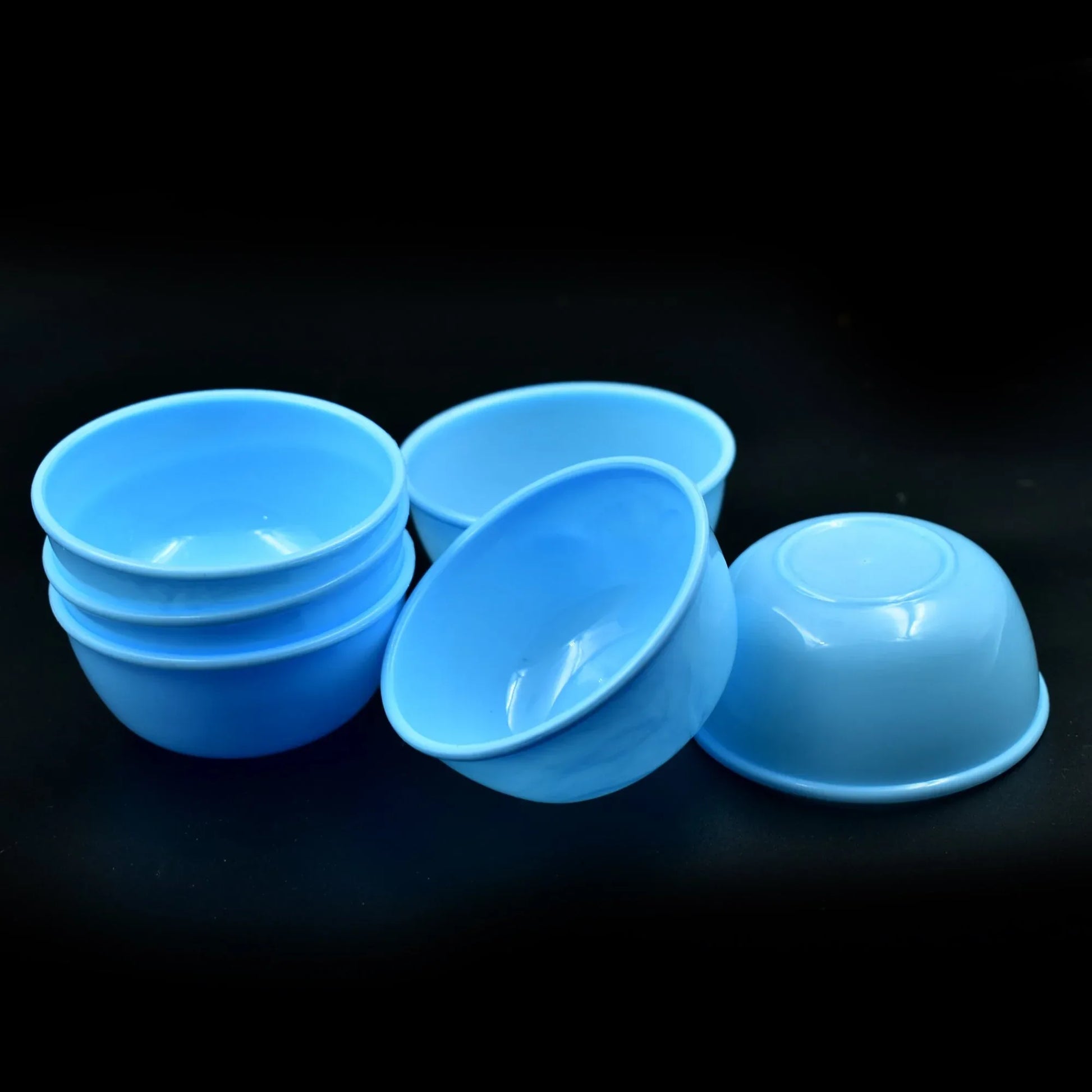 2425 Small Plastic Bowl Set Microwave Safe Unbreakable Set Of 6 - Zidbik