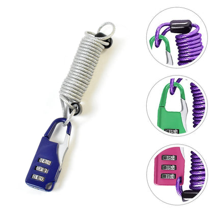 Anti-theft Dial Lock Padlock 3-digit Built-in Wire (1 Pc) - Zidbik