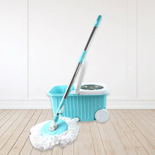 Apex Magic 360 Spin Mop Cleaning System With Stainless Steel Spinner - Zidbik
