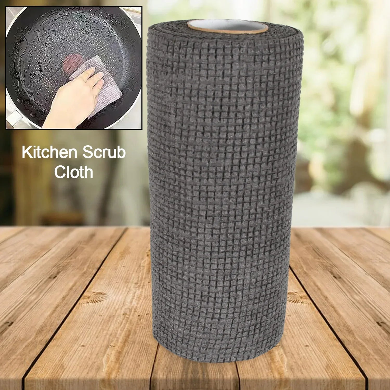8190 Durable Kitchen Scrub Cloth Microfiber Cleaning Cloth Roll Kitchen Wear-resistant Cloth 2022cm Multipurpose Cleaning Cloths For Kitchen (1pc) - Zidbik