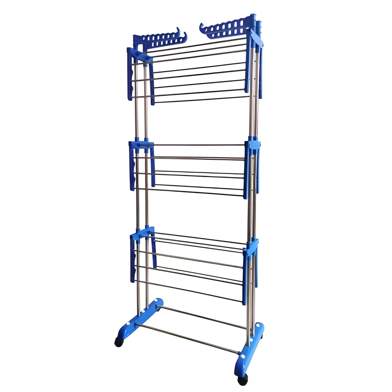 Foldable Stainless Steel Clothes Drying Stand Rack - Zidbik
