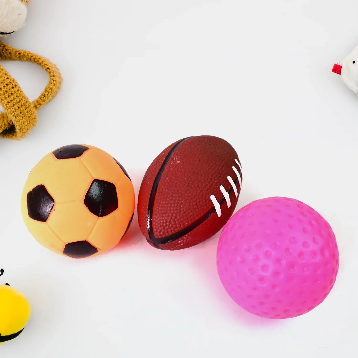 Sports Squeeze Ball Toy Set Of 3 Soft Balls For Kidstoy For Kids - Zidbik