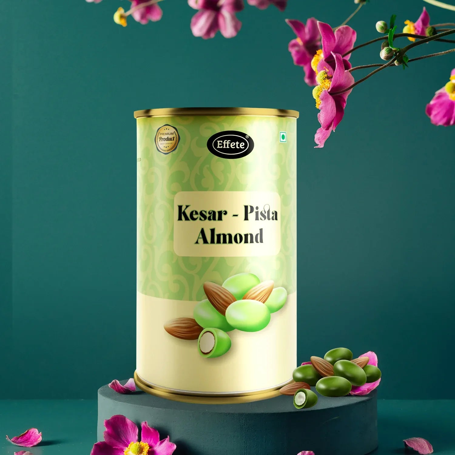Effete Kesar-pista Almonds Chocolate (96 G) - Zidbik