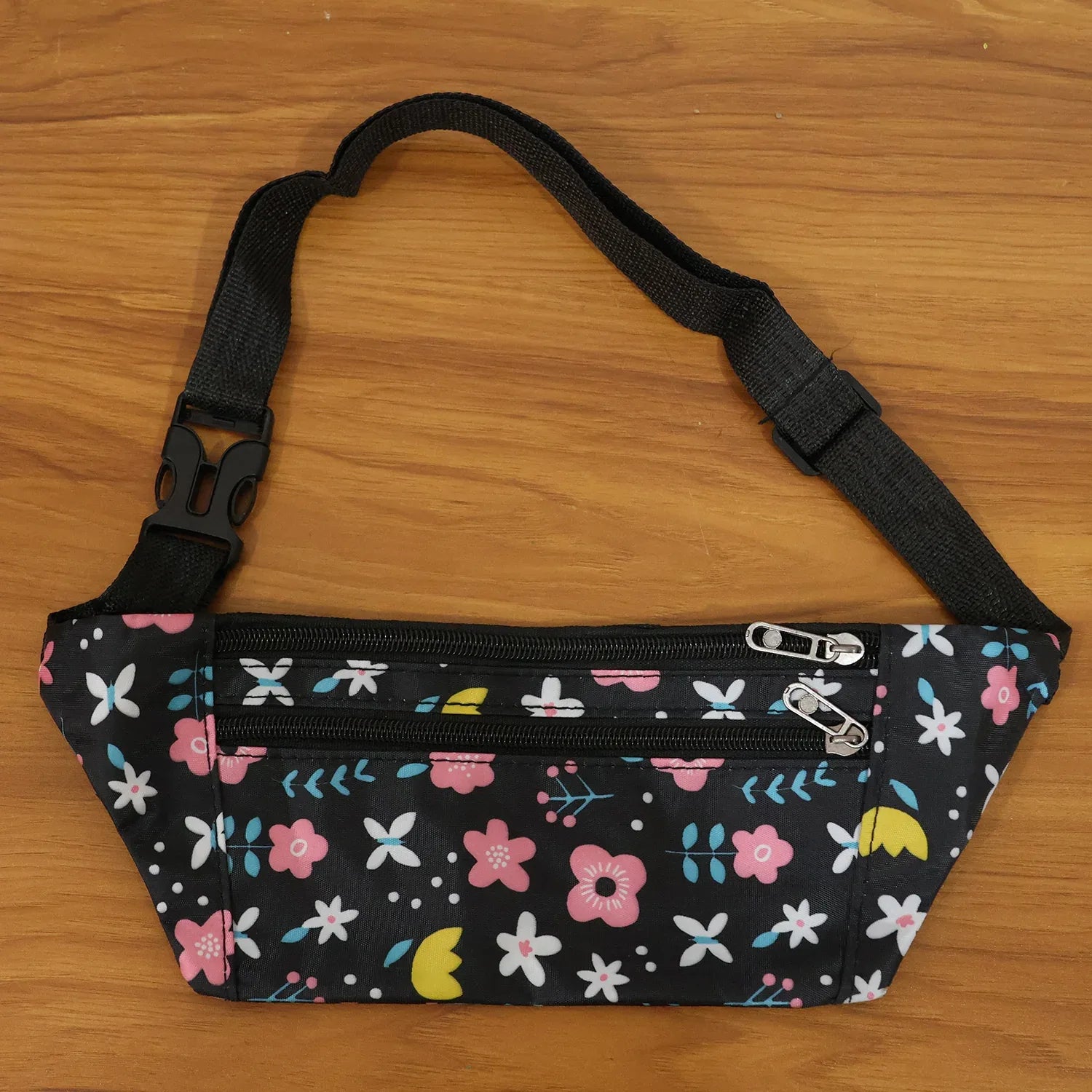 Floral Print Adjustable Waist Bag Fanny Pack (1 Pc) - Zidbik