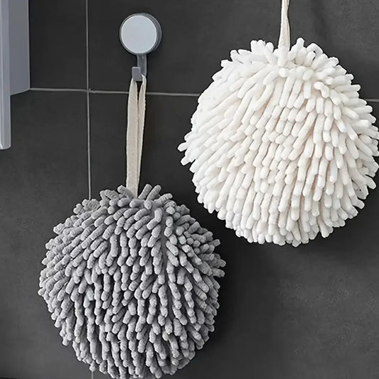 7806 Super Soft Cute Hanging Hand Towel For Kitchen And Bathroom Ultra Absorbent Thick Coral Velvet Hand Towels With Hanging Loop Fast Drying Microfiber - Zidbik
