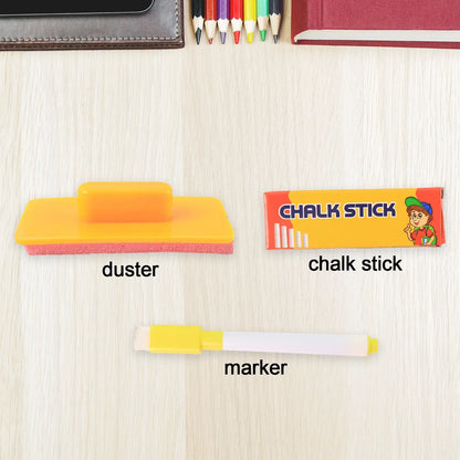 2-in-1 Double-sided Write And Wipe Educational Drawing Board For Kids (1 Set) - Zidbik