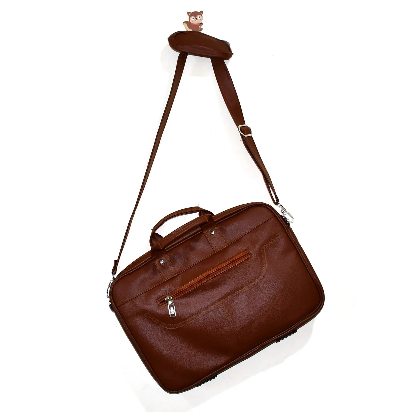 12573 Multipurpose Bag Shoulder Side Bag Office Laptop Faux Leather Executive Formal Laptop Macbook Messenger Office Travel Business Shoulder Hand Sling Bag For Men Women With Multiple Compartments - Zidbik