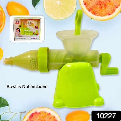 Manual Juicer Modern Plastic Fruit And Vegetable Juicer (1 Pc  Bowl Not Included) - Zidbik