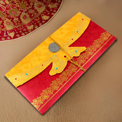 Wedding Gift Card Cover (1 Pc Multicolour) - Zidbik