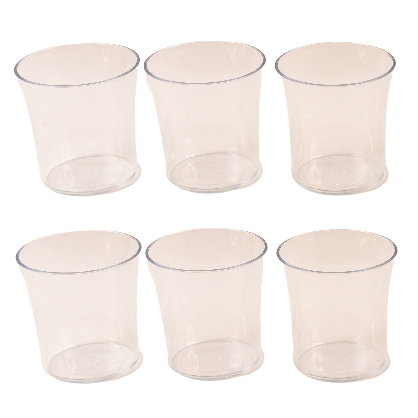 Apex Welcome Plastic Glass Set For Daily Use  Set Of 6 - Zidbik