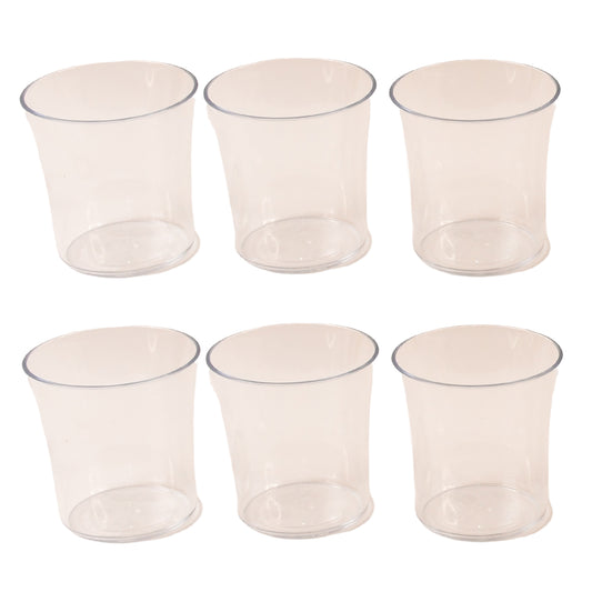 Apex Welcome Plastic Glass Set For Daily Use  Set Of 6 - Zidbik