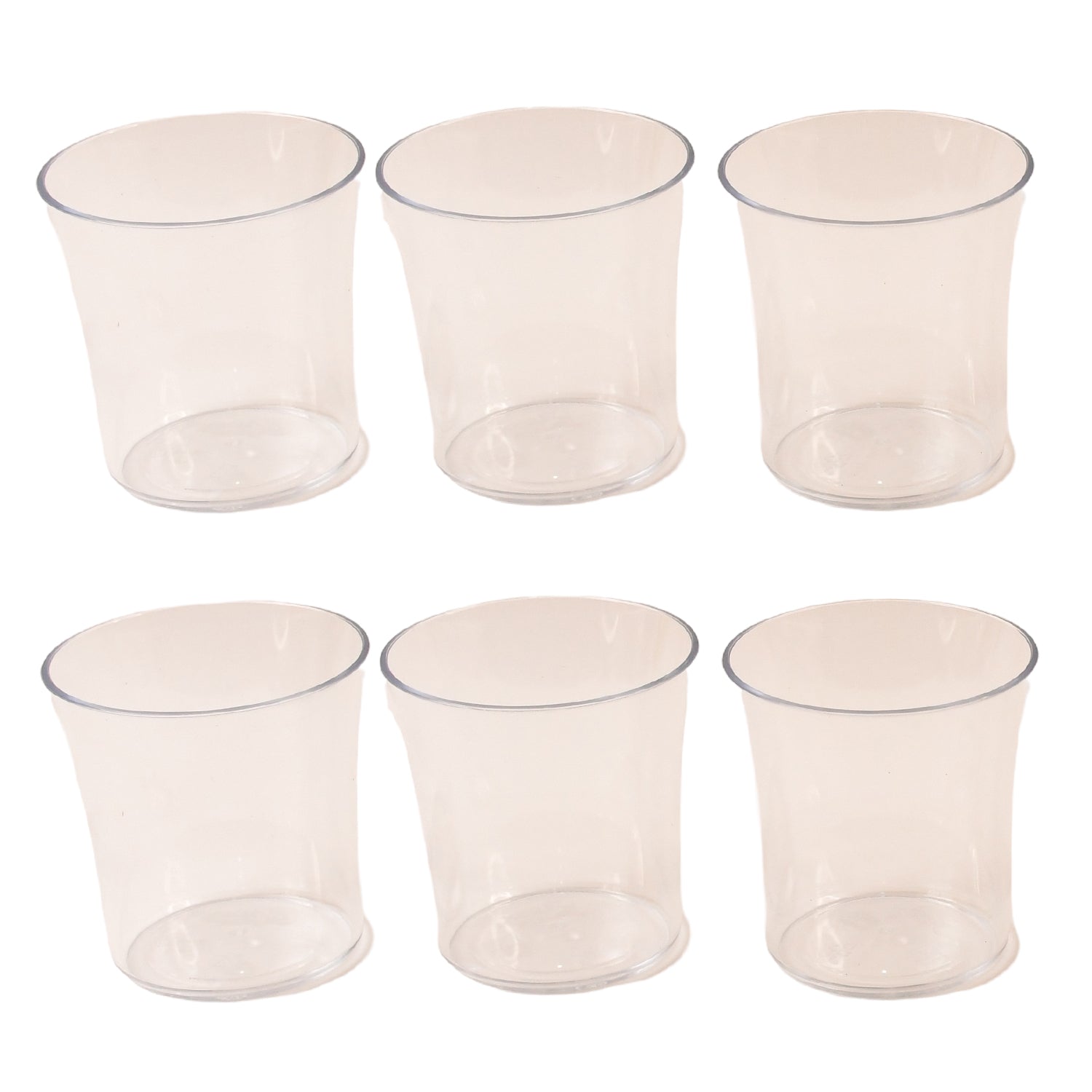 Apex Welcome Plastic Glass Set For Daily Use  Set Of 6 - Zidbik