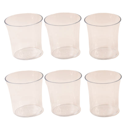 Apex Welcome Plastic Glass Set For Daily Use  Set Of 6 - Zidbik