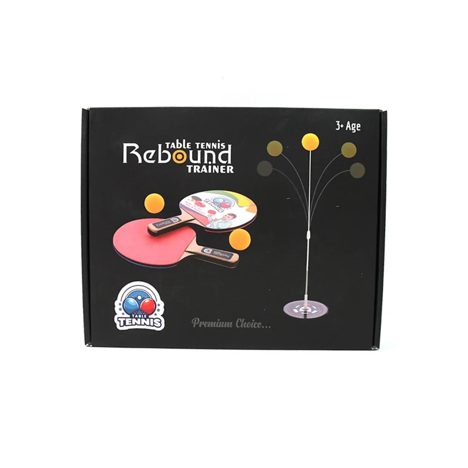Portable Wiff Waff Rebound Table Tennis Trainer Set (1 Set) - Zidbik