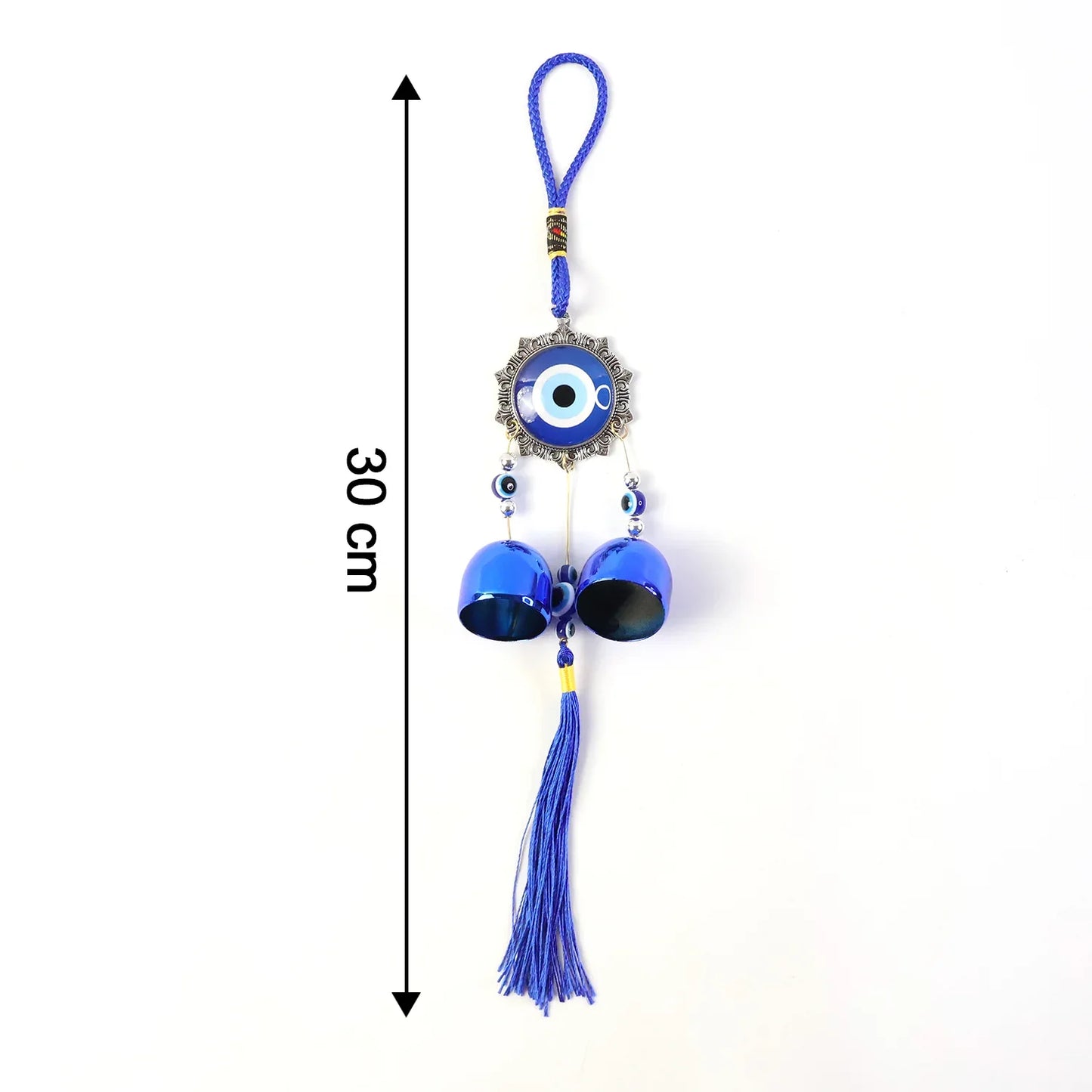 Decorative Evil Eye Hanging Wind Chime Set (2 Pc Set) - Zidbik