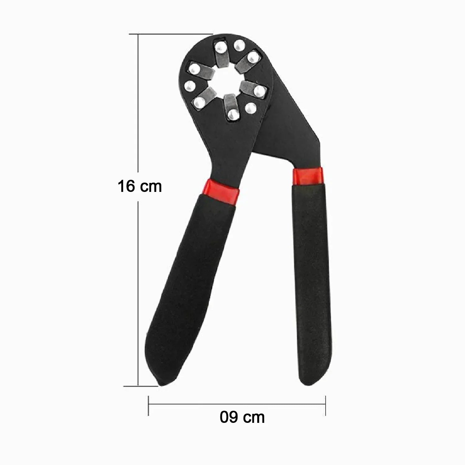 9062 Multi-function Hexagon Universal Wrench Adjustable Bionic Plier Spanner Repair Hand Tool (Small) Single Sided Bionic Wrench Household Repairing Wrench Hand Tool - Zidbik