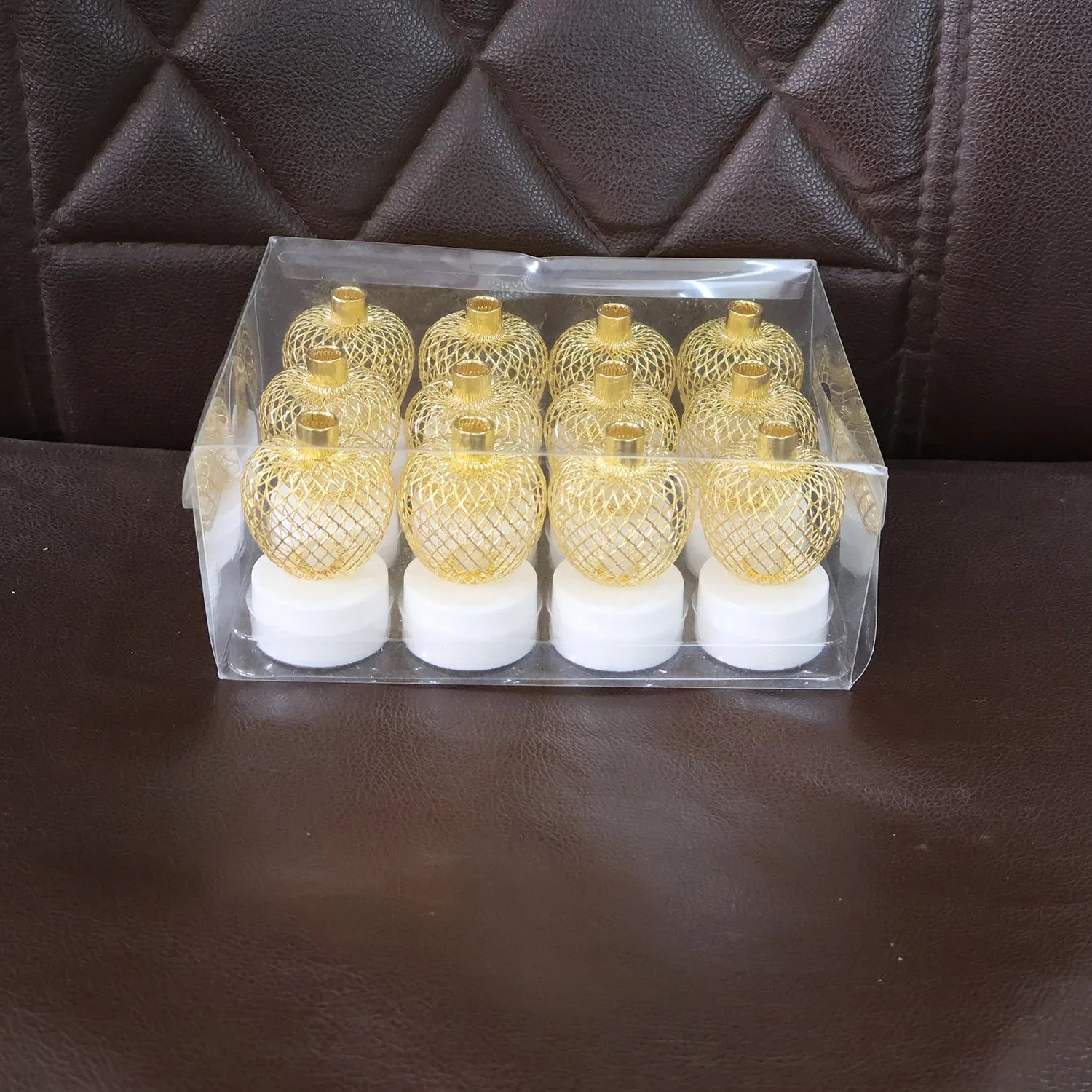 Decorative Apple Shape Led Tealight Candles (12 Pc) - Zidbik