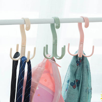 1714 4-claw Multi-function 360 Degree Rotatable Purse Rack Handbag Hanger Hook - Zidbik
