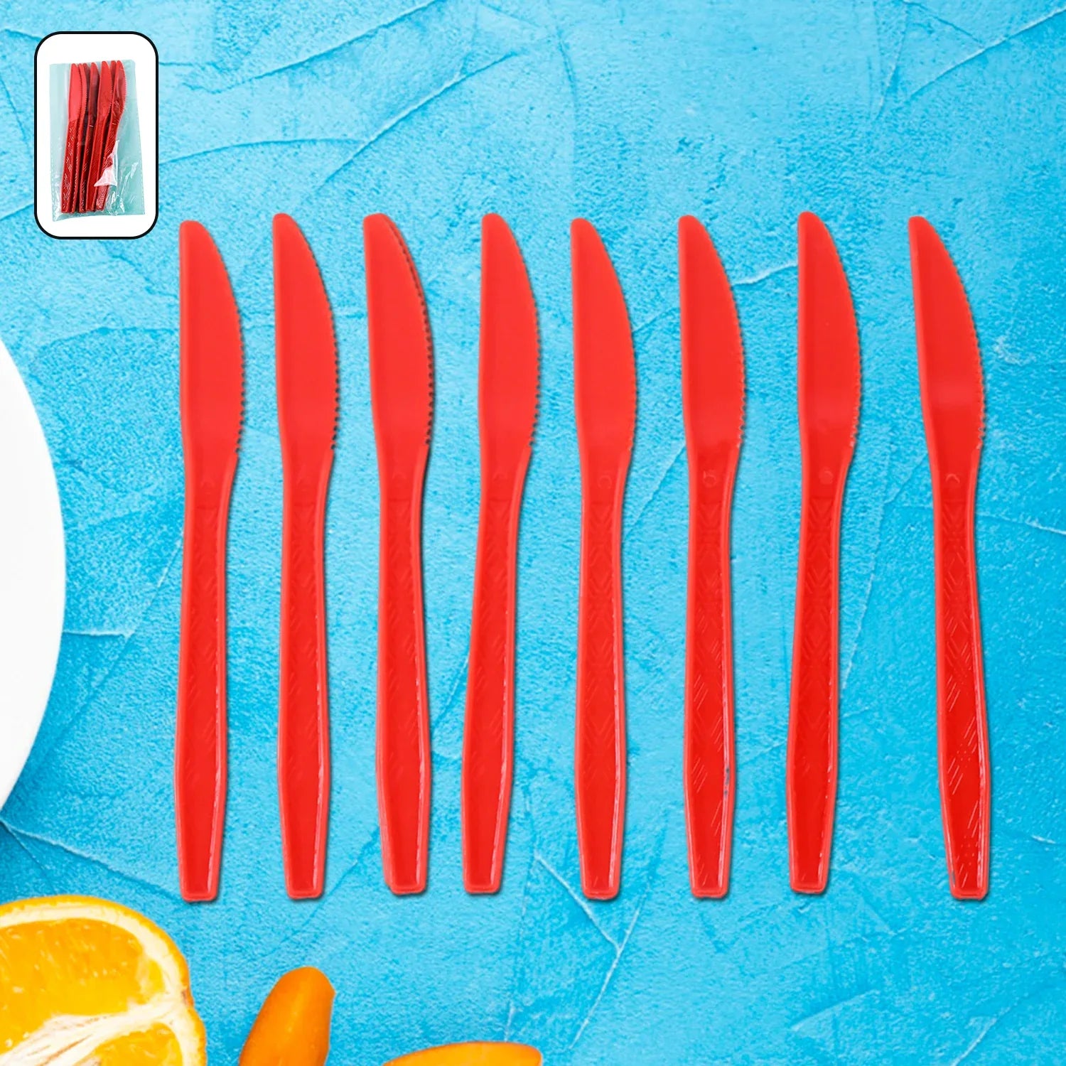 Durable Plastic Knives (8 Pc) - Zidbik