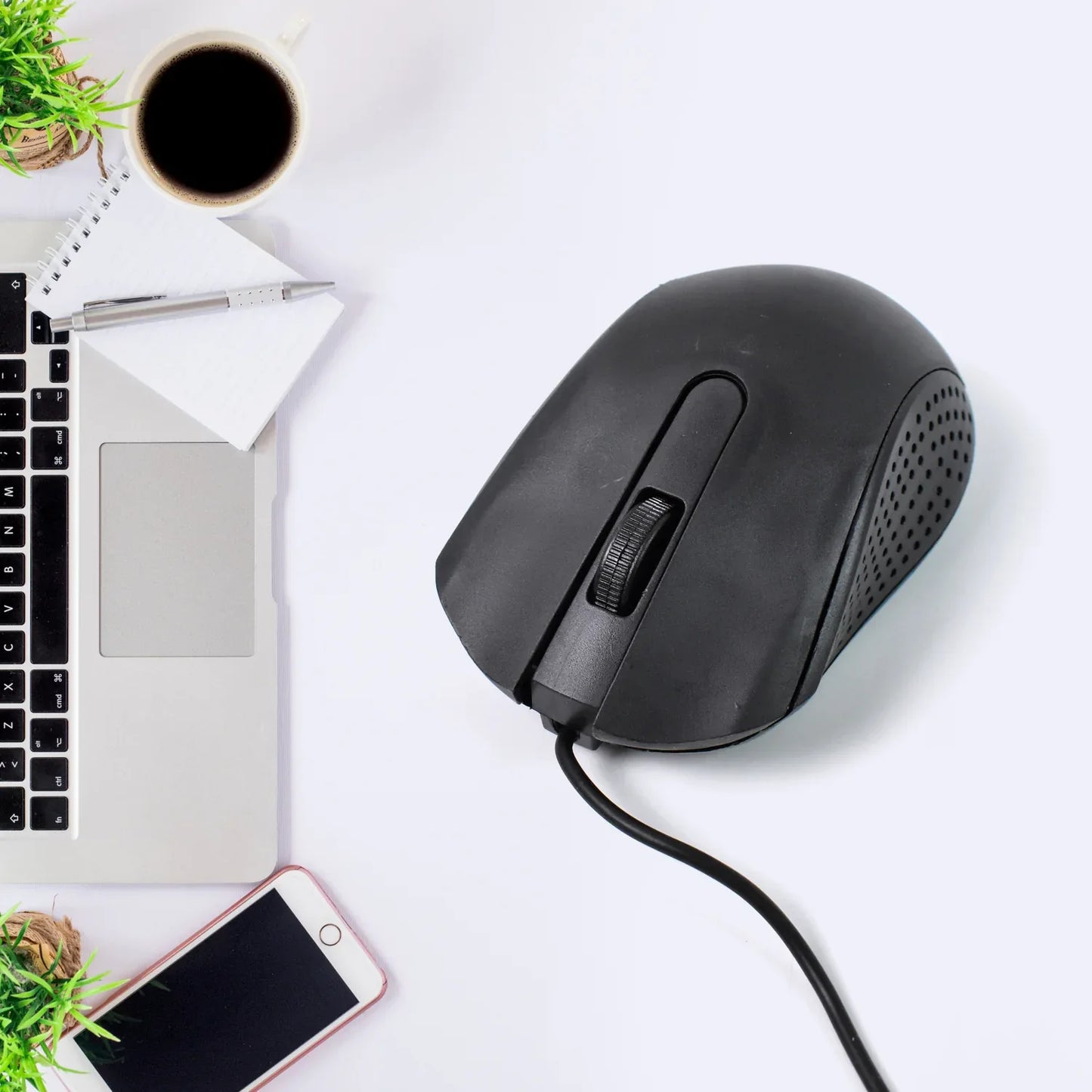 Computer Laptop Wired Optical Mouse M-022 (1 Pc) - Zidbik