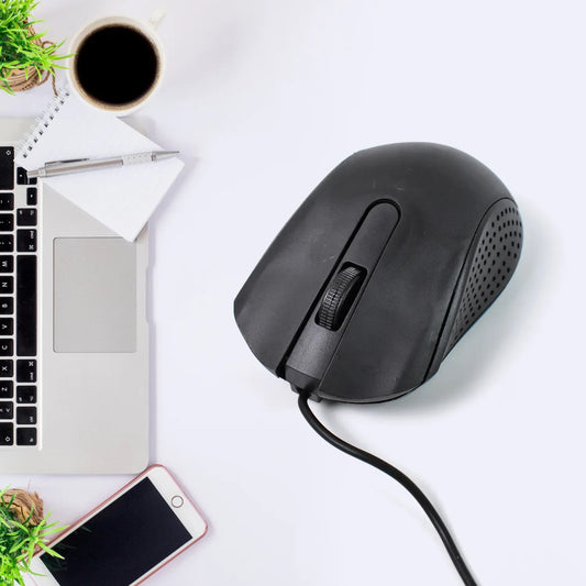 Computer Laptop Wired Optical Mouse M-022 (1 Pc) - Zidbik