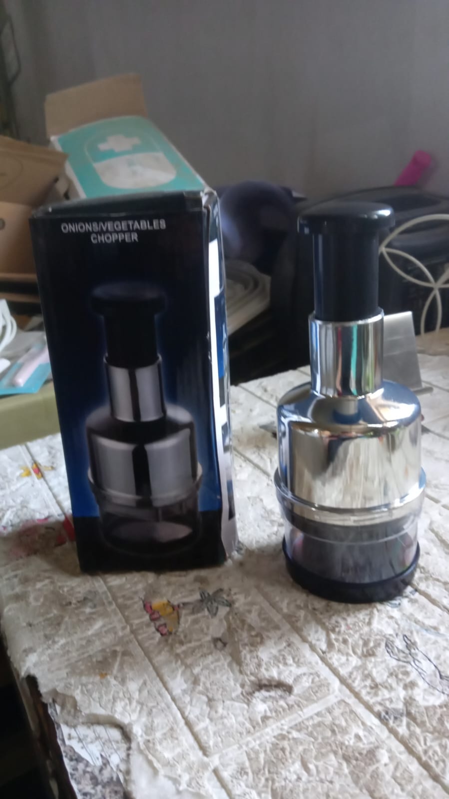 8189 Food Cutter Multifunctional Stainless Steel Blade Onion Cutter Food Vegetable Cutting Tool Home Kitchen Accessory Vegetable Onions Garlic Nuts Salads Hand Chopper Kitchen - Zidbik