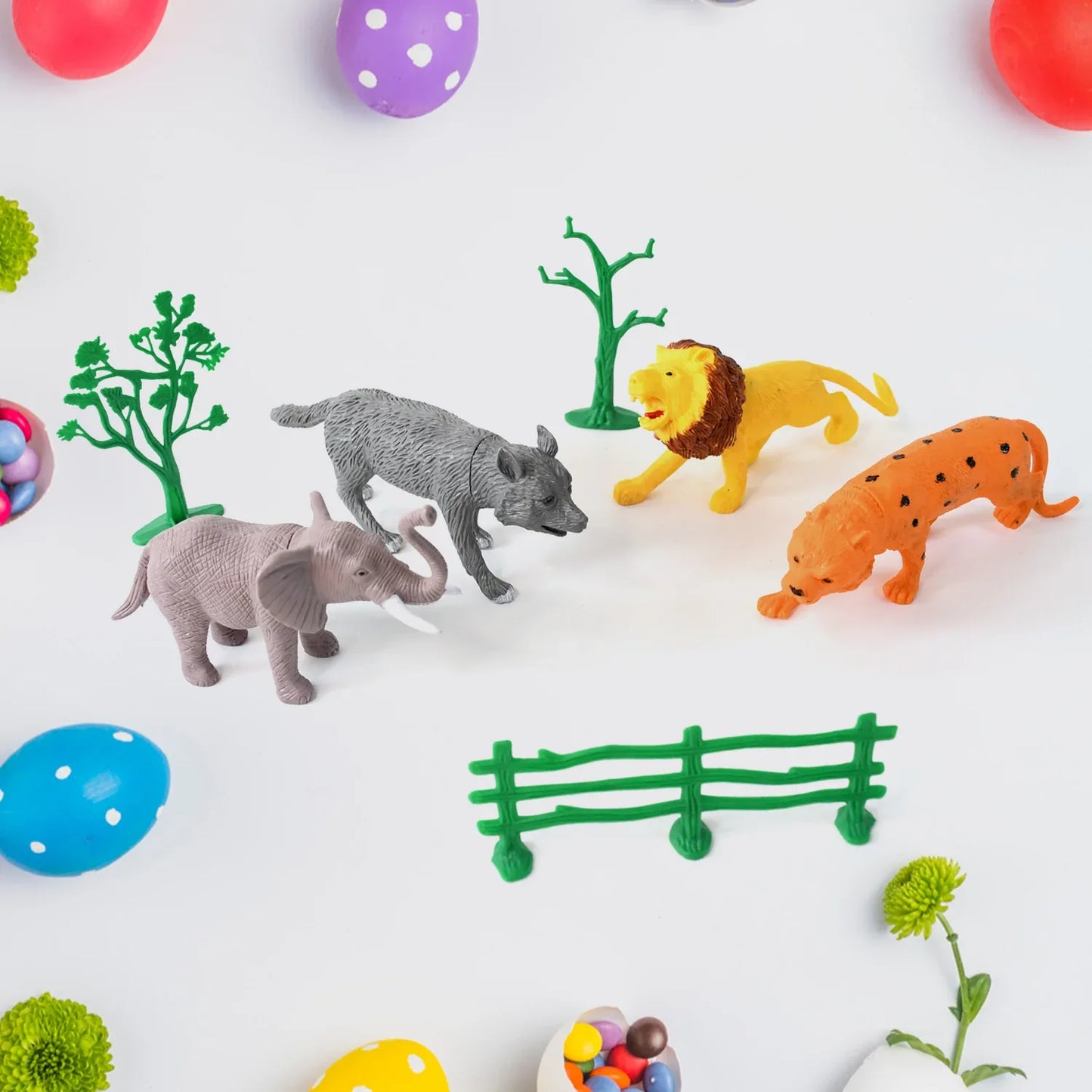 Ttg Small Wild Animal Toy Set For Kids (Pack Of 4 Animals) - Zidbik