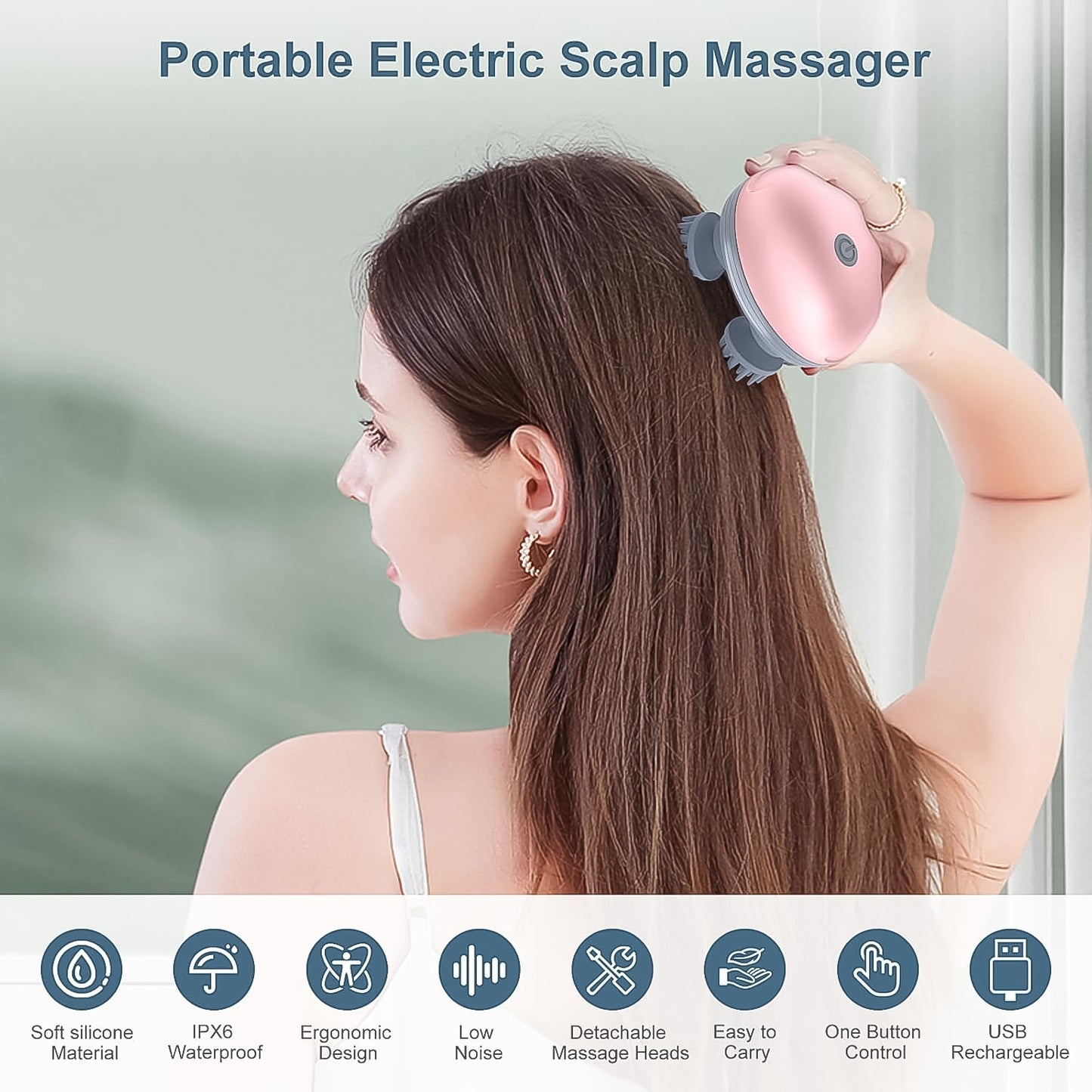 Smart Electric Scalp Massager (1 Pc) - Zidbik