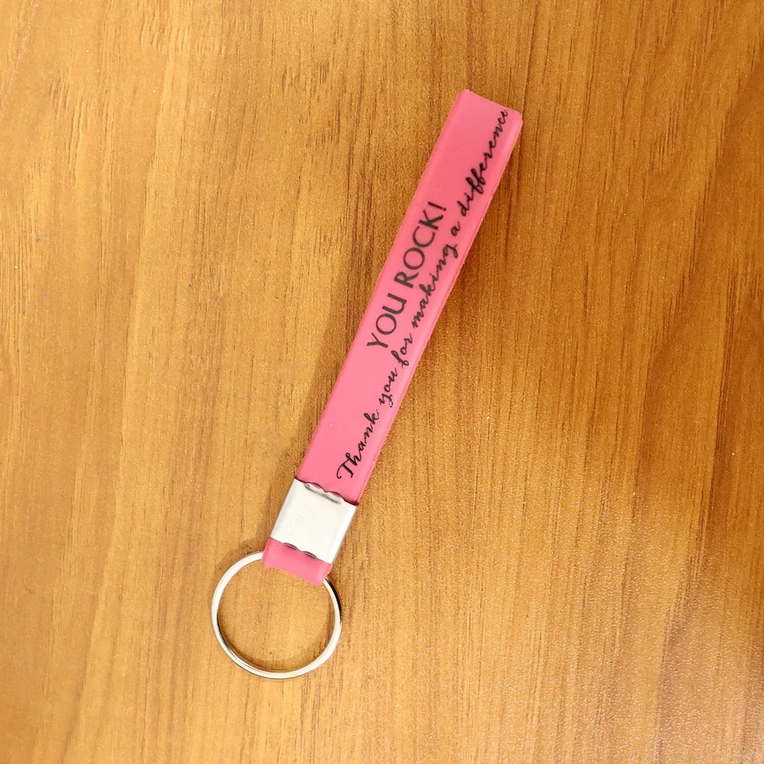 Motivational Silicone Wrist Strap Keychain (1 Pc Mix Color) - Zidbik