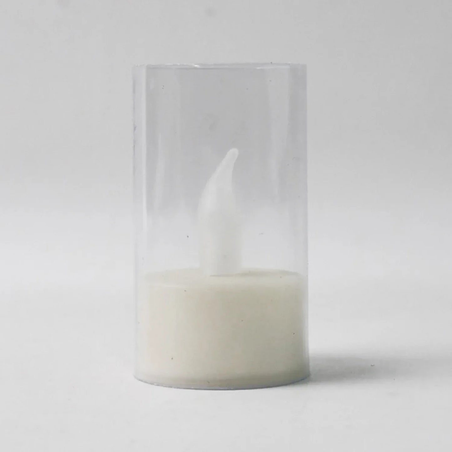 Flameless Candles With Transparent Plastic Covers Set Of 24 Pcs Led - Zidbik