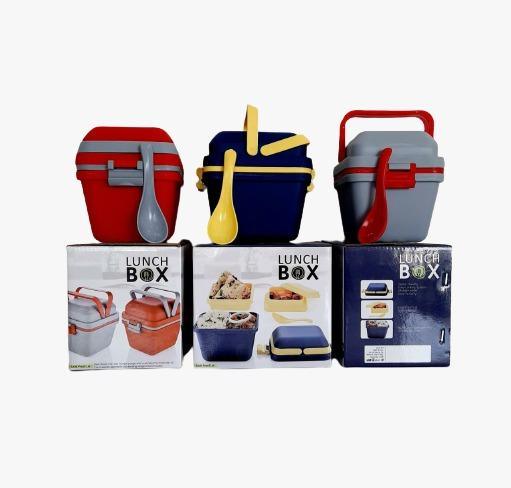 2144 Airtight Lunch Box With Handle Push Lock - Zidbik