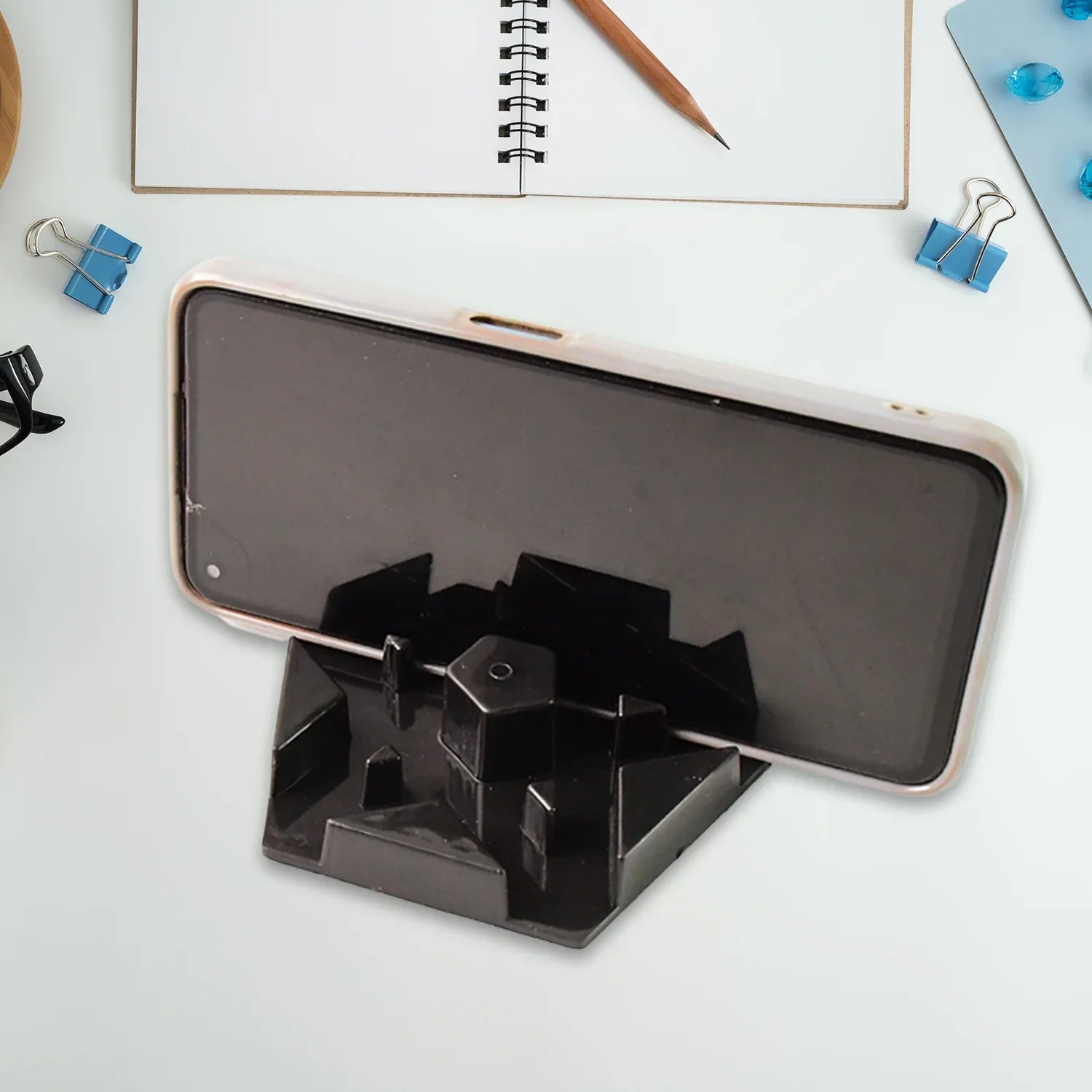 Multi-angle Plastic Mobile Phone Stand Holder (2 Pc  Mix Color) - Zidbik